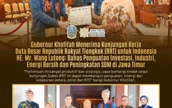 Gubernur Khofifah Terima Dubes RRT, Targetkan Lonjakan Investasi dan Penguatan SDM Lokal