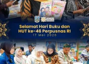 Hari Buku Nasional 2026 dan HUT Ke-46 Perpusnas RI, Khofifah Tekankan Pentingnya Literasi
