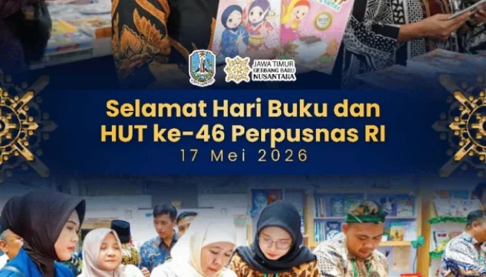 Hari Buku Nasional 2026 dan HUT Ke-46 Perpusnas RI, Khofifah Tekankan Pentingnya Literasi