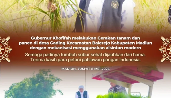 Gubernur Khofifah Yakin Produksi Padi Jatim Meningkat dan Dukung Program Pangan Nasional