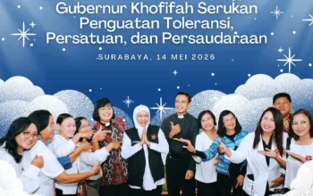 Gubernur Khofifah: Peringatan Kenaikan Yesus Kristus Momentum Perkuat Persaudaraan Nasional