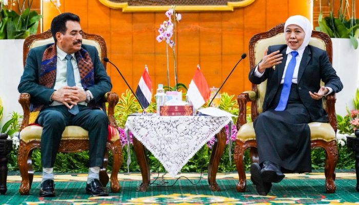 Gubernur   Khofifah dan Dubes Yaman Bahas Kerja Sama Strategis Jatim-Hadramaut