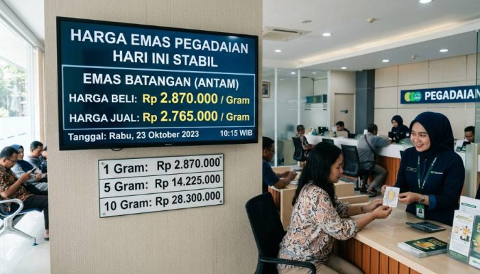 Harga Emas Hari Ini Tidak Bergerak, Investasi Safe Haven Masih Diminati