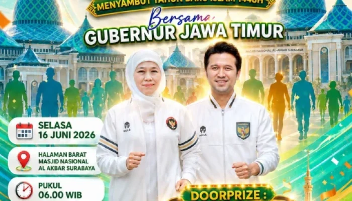 Gubernur Khofifah Undang Masyarakat Hadiri Jalan Sehat Muharram 1448 H di Masjid Nasional Al Akbar Surabaya