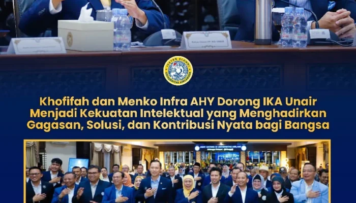 Khofifah dan Menko AHY Hadiri Rakor Dewan Pakar PP IKA UNAIR, Dorong Alumni Bergerak Masif, Inovatif dan Berdampak untuk Bangsa