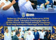 Gubernur Khofifah Buka Rakerprov KONI Jatim, Optimistis Olahraga Jatim Kian Berprestasi dan Mendunia
