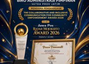 Komunikasi Publik Kolaboratif Biro Adpim Jatim Tuai Penghargaan di Jawa Pos Radar Mojokerto Awards 2026