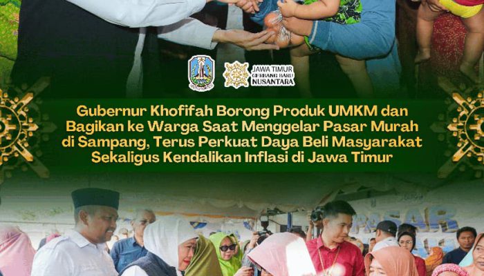 Pasar Murah di Sampang, Gubernur Khofifah Salurkan Beras SPHP untuk Lansia dan Telur Gratis bagi Ibu Hamil