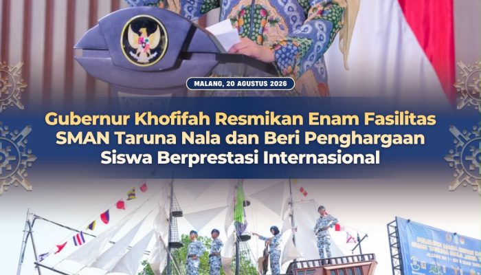 Khofifah Dorong Sekolah Taruna Jatim Lahirkan Generasi Unggul Berkarakter, Disiplin dan Berintegritas