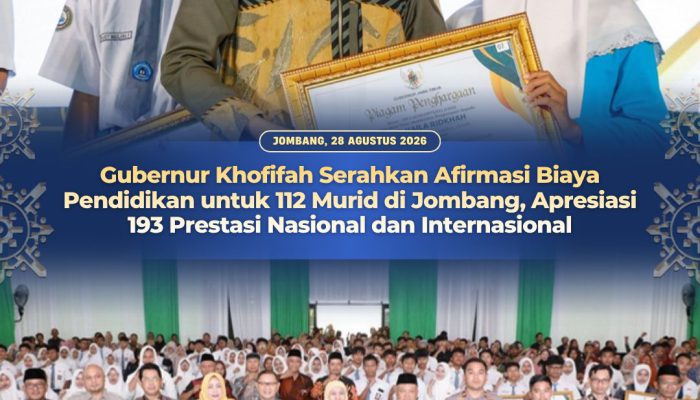 Gubernur Khofifah Tekankan Pendidikan Bukan Sekadar Akademik, Dorong Siswa Jombang Jadi Generasi Adaptif