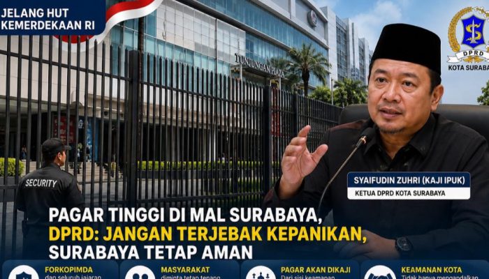 Fenomena Pagar Tinggi di Mal Surabaya Jadi Sorotan, DPRD Siap Evaluasi Aspek Perizinan dan Tata Kota