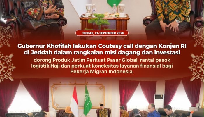 Jatim Bidik Pasar Arab Saudi, Khofifah Dorong Produk Pangan dan Perikanan Masuk Rantai Pasok Haji