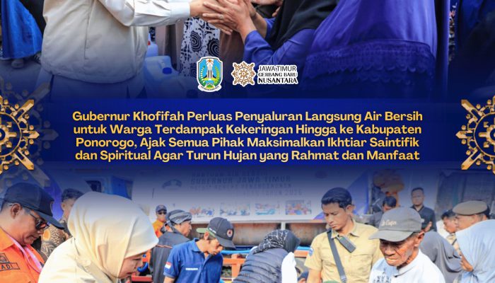 Hadapi Krisis Air Bersih, Gubernur Khofifah Genjot Operasi Modifikasi Cuaca hingga Ajak Masyarakat Gelar Salat Istisqa