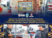 Khofifah Salurkan Bantuan Alsintan di Lamongan, Panen Padi Kini Bisa Lebih Cepat dan Efisien