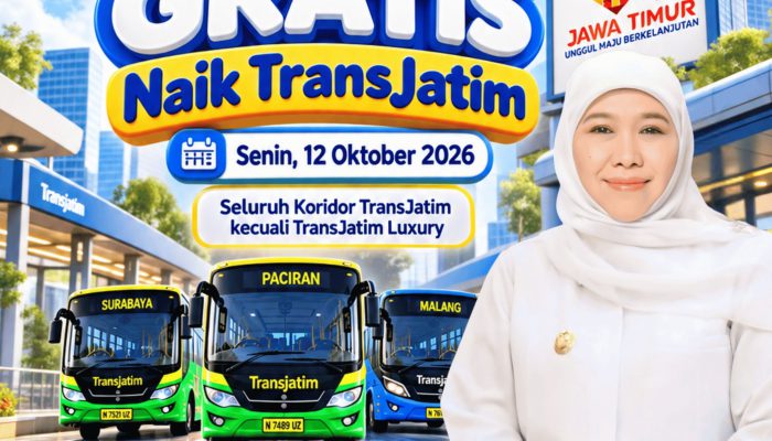 Gubernur Khofifah Gratiskan Trans Jatim pada 12 Oktober, Ajak Warga Beralih ke Transportasi Publik